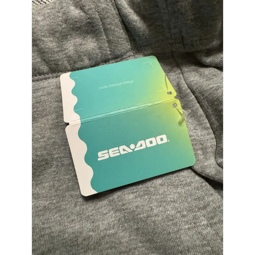 Sea-Doo Men’s French Terry Jogger Shorts Smoke Size XL - Picture 6 of 7